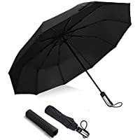 Los mejores  - Ventdest Paraguas Plegable Automático- Paraguas de Viaje Compacto a Prueba de Viento- 10 Varillas Reforzadas…
